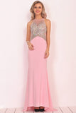 2024 Mermaid Scoop Spandex Prom Dresses PAXSLBJG