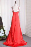 2024 Sexy Slit Red Evening PCL45GN8