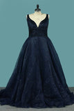 2024 Prom Dresses Spaghetti Straps A Line Organza PS85CRKT