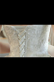 Ball Gown Tulle Wedding Dresses Strapless Appliques Beads PMBFK3T3