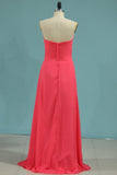 2024 Bridesmaid Dresses Sheath/Column V Neck Floor P13EDQ1H