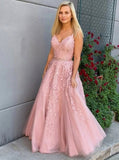 Charming Sleeveless Two Pieces Lace A Line Prom Dresses