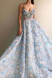 Spaghetti Straps Long Elegant Amazing Princess Prom Dresses P9RBMG1E