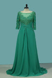 2024 New Arrival Mother Of The Bride Dresses Bateau A Line Chiffon PRMBC7YE