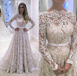 Long Sleeve Lace Fashion Bridal Dress Sexy Custom Made Evening Dress Prom Dresses