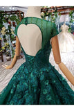 Ball Gown Wedding Dresses Scoop Aline Top Quality Appliques Tulle Beading PTP9HXHM