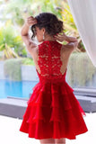 2024 Homecoming Dresses A Line Scoop Organza & P53Q96EY