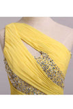 2024 One Shoulder Mermaid Court Train Chiffon Prom PNH3BP82