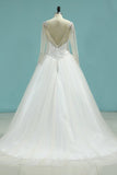 2024 Sexy Open Back Wedding Dresses Scoop A Line P7H76ZZ8