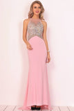 2024 Mermaid Scoop Spandex Prom Dresses PAXSLBJG