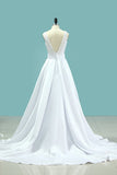 2024 Scoop Open Back Wedding Dresses P3GMD7ZE