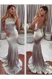 Trumpet/Mermaid Sleeveless Halter Sweep/Brush Train Beading Silk Like PFP9G143