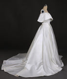 Stunning Off the Shoulder Strapless Ball Gown Long Wedding Dresses, Wedding Gowns STI15440