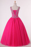 2024 Scoop Ball Gown Flower Girl Dresses Tulle P3KFPGD7