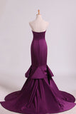 2024 Notched Neckline Prom Dresses Satin P2RBQE79