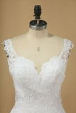 2024 Wedding Dresses Mermaid Straps Lace With Applique P3B9XJRJ