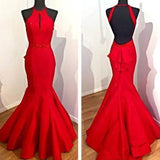 Mermaid Red Prom Dress Long Prom Dresses Charming Prom Dresses prom dresses