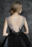 Gorgeous Long Ball Gown Lace Tulle Modest Charming Princess Prom Dresses P1NJ2L9K