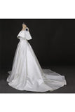 Gorgeous Strapless Ball Gown Long Wedding Dresses Off The Shoulder PSPLLG8R