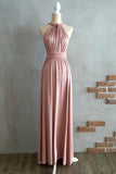 Simple Elegant Open Back Pink Prom Dresses PXRKZHHM