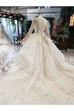 Ball Gown Wedding Dresses Scoop Top Quality Appliques PGGAME26