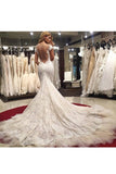 2024 Wedding Dresses Mermaid Off The Shoulder Lace PECXYRAR