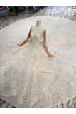 Ball Gown Wedding Dresses Scoop Long Sleeves Top Quality Appliques P7PXRP4E