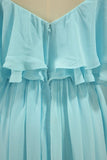 2024 New Arrival A Line Chiffon With Slit Prom Dresses PZDPNNNY