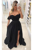 2024 Unique Sheath Scoop Satin Prom Dresses With Beads P9ZFR4JT