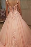 Impressive Sweetheart Sleeveless Flower Appliques A Line Prom Dresses