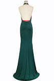 Green Mermaid Backless Prom DressesSexy Evening Gowns PNCFL34M