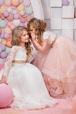 2024 New Arrival Flower Girl Dresses Scoop Two Pieces With PGAEYQL5