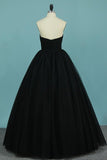 2024 New Arrival Strapless Tulle Prom Dresses A Line PCBSJTSZ