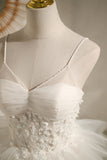 Ivory Spaghetti Straps Sequins Lace Appliques Short Homecoming Dresses