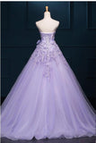 New Arrival Ball Gown Floor-length Luxury Appliques Prom Dress Wedding Dresses