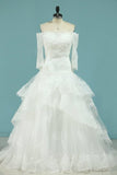 2024 Wedding Dresses Mermaid Sweetheart Tulle PRBAERGC