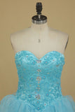 2024 Sweetheart Beaded Bodice Organza Quinceanera Dresses PQKCEPXX