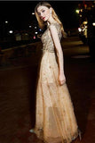 Sparkly Long A-Line Sequin Shiny Beautiful Prom Dresses PCYTRYT9