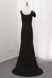 2024 Straps Sheath Evening Dresses With PJE2BM4K