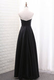 2024 Sweetheart Satin A Line Evening Dresses With P5BTS7MZ