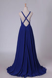 2024 Straps Bridesmaid Dresses Open Back A PAHE7KSD