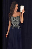 Appliques Prom Dresses Floor-Length Evening Dresses Real Made Charming Evening Dresses