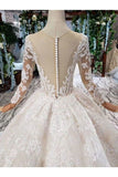 Ball Gown Wedding Dresses One Meter Train Scoop Top Quality PZG8TECH