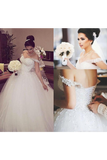 Charming Off The Shoulder Wedding Dresses Elegant STIPBB4F72M