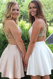 Scoop Neck Beading Homecoming Dress With Beautiful PT1TQT69