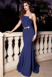 2024 Evening Dresses Mermaid Strapless Satin With Sash P3SYQP23