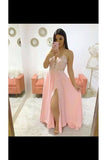 Spaghetti Strap Floor Length Prom Dresses PG66D1Y6