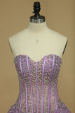 2024 Sweetheart A-Line Prom Gown Sweep Train PGXE9JXK