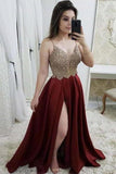 2024 Prom Dress Sweetheart Up Satin With Beads And Sequins P9XZYTMG