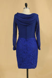 2024 Lace & Chiffon Cowl Neck Mother Of The Bride Dresses Long P897RXGS